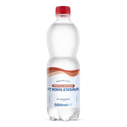 by Amazon Natürliches Mineralwasser mit Kohlensäure, 6x500ml