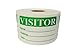 Green Visitor Labels - 2x3 Inch Self-Adhesive Name Tag Identification Stickers with Write-in Name, Visiting, and Date Fields - Office, School, and Events (1) Roll of 500 Labels