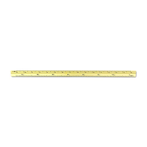 Image of Alumicolor 3610-2 Aluminum Combination Pocket Scale, 6IN, Gold
