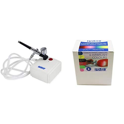 PME Airbrush, Compressor & Colour Set for Cake Craft and Cake Decorating