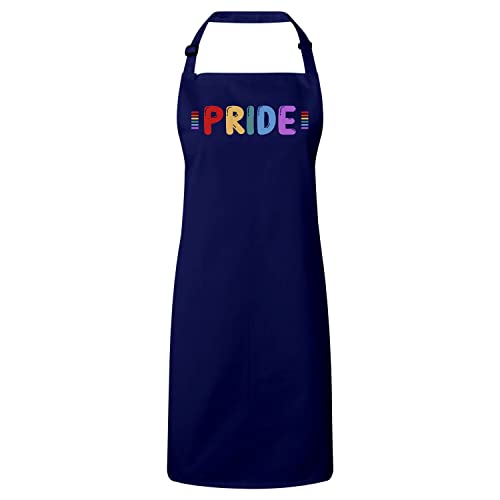 Tablier cuisine premium navy pride multicolore LGBTQ+ en coton