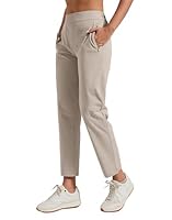 Pioneer Camp Jogginghose Damen 7/8 – Atmungsaktive Stretch-Elastischem Bund & 3 Taschen – Leichte Stoffhose für Golf, Business oder Alltag(Khaki/XL)