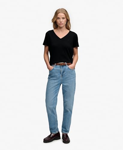 T shirt col V femme Superdry Slub Emb de Studios - vue 6