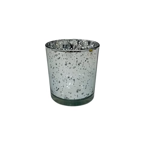 Speckled Gold Silver Glass Tea Light Holders Cover