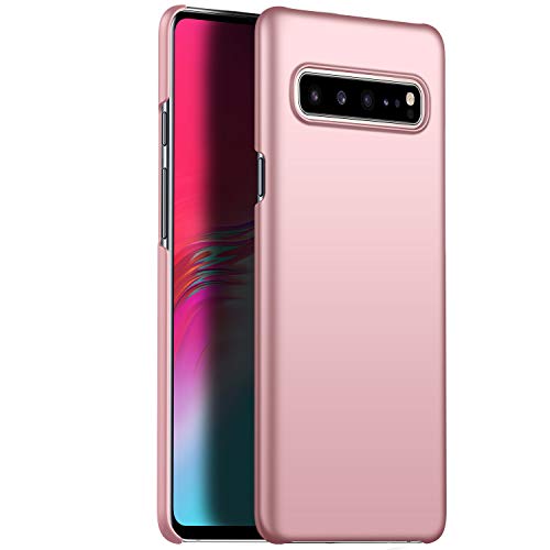 kqimi Case for Samsung Galaxy S10 Plus [Ultra-Thin] Premium Material Slim Full Protection Cover for Samsung Galaxy S10+/S10 Plus (6.44 inch) 2019(Rose Gold)