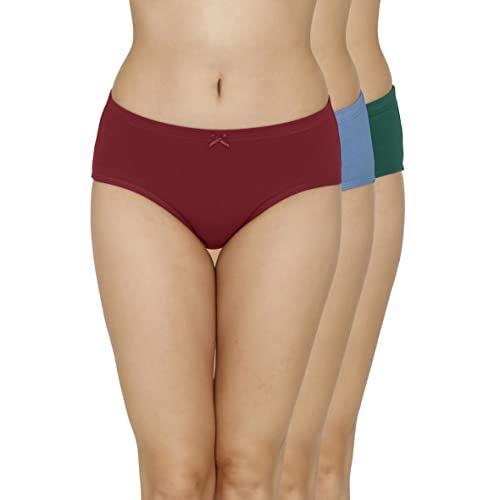 Image of Amante Inner Elastic Cotton Hipster Panty Pack- Pack of 3