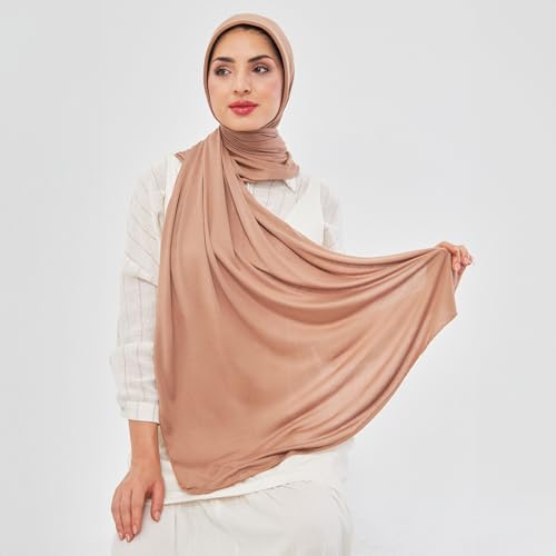 Hijab Scarf For Muslim Women | Instant Jersey Head Scarf Wrap | Ready Pre sewn Jersey Turban | Muslim Women Fashion3