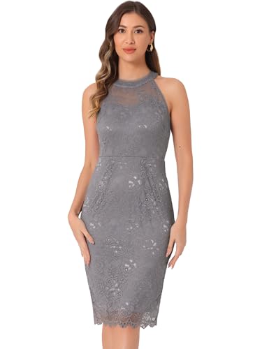 Robe en dentelle grise : la tenue d'invitée parfaite pour un mariage ou un cocktail