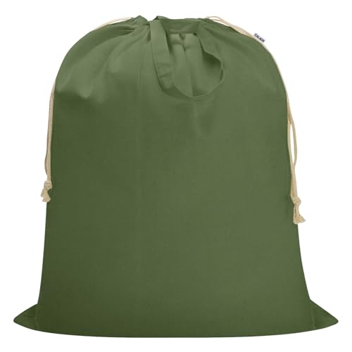 Canvas Laundry Bag 40"W x35"H, Extra Large Heavy Duty Storage Bag XXL Green