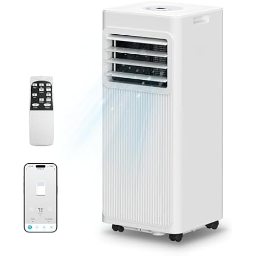 Portable Air Conditioners 16,000 BTU 5-in-1 Air Conditioner Portable Up to 850 Sq.Ft., Portable AC Unit with Cool, Fan, Dehumidifier, 24H Timer, Sleep Smart WiFi Remonte Installation Kit Included