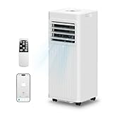 Portable Air Conditioners 16,000 BTU 5-in-1 Air Conditioner Portable Up to 850 Sq.Ft., Portable AC Unit with Cool, Fan, Dehumidifier, 24H Timer, Sleep Smart WiFi Remonte Installation Kit Included