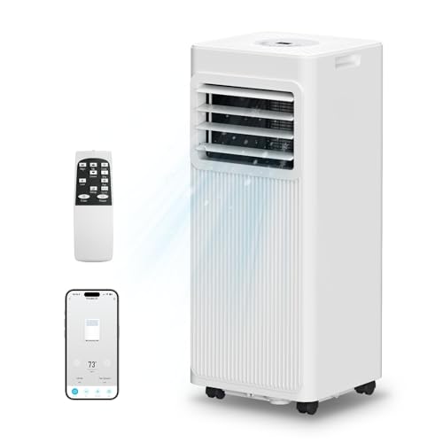 Portable Air Conditioners 16,000 BTU 5-in-1 Air Conditioner Portable Up to 850 Sq.Ft., Portable AC Unit with Cool, Fan, Dehumidifier, 24H Timer, Sleep Smart WiFi Remonte Installation Kit Included