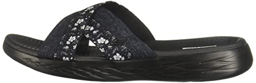 Skechers Women's On-The-Go 600-140038 Slide Sandal, Black/Grey, 9 Medium Us #TOP7