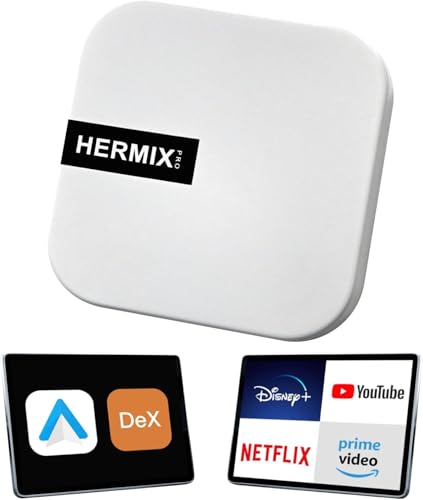HERMIXPRO Android Auto Wireless Adapter Compatible with Samsung DeX,Wireless Android