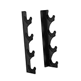 JISADER Wall Mounted Barbell Holder Bar Hanger Sturdy Heavy Duty with Pads Hanging Barbell Rack Fitness Equipment for Gym