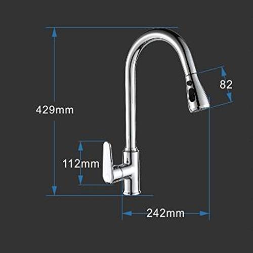 Corps en laiton pour ce robinet de cuisine robuste avec mitigeur d'eau chaude et froide durable - 8