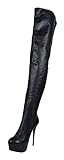  Plateau Crotch Overknee High Heel Stiefel ANNA2 (41)