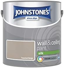 Johnstone's - Wall & Ceiling Paint - Pure Brilliant White - Matt Finish - Emulsion Paint - Fantastic Coverage - Easy to Apply - Dry in 1-2 Hours - 12m2 Coverage per Litre - 2.5L