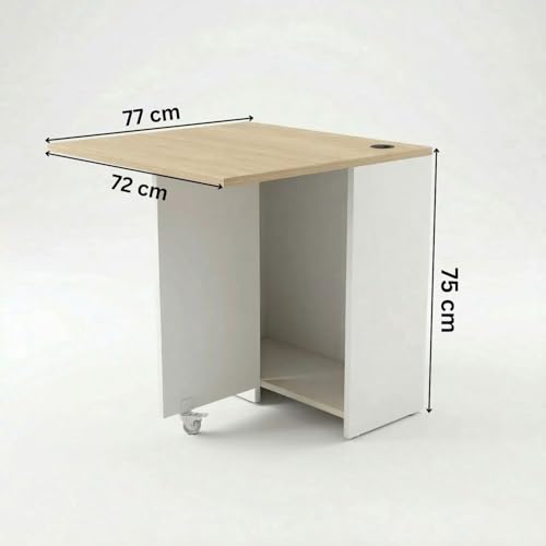 Image of FFO Foldable Study Table for Students Foldable Design - Engineered Wood Computer Desk and Work Table for Home Office, Table with Storage, Desk with Book Shelf for Home PC & Gaming Desk