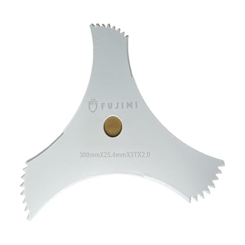 FUJIMI 3枚刃 10枚入り 山林用 厚み2mm ツル 草 刈払機 草刈 300mm 2mm 65マンガン鋼 合金鋼 高マンガン鋼