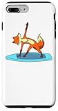 Carcasa para iPhone 7 Plus/8 Plus Cartoon Fox hace SUP Yoga