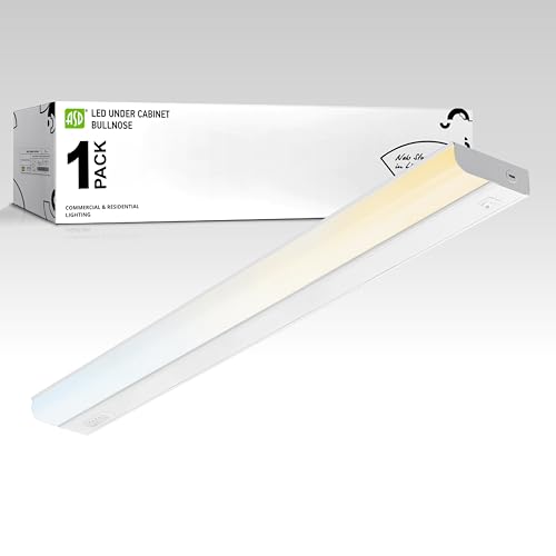 Image of ASD LED Under Cabinet Lighting Hardwired, 32 Inch 16W 2700K-5000K Selectable, 1436LM, CRI90+, Direct Wire Linkable Under Counter Lights for Kitchen, Dimmable Under Cabinet Lights, White, UL Certified