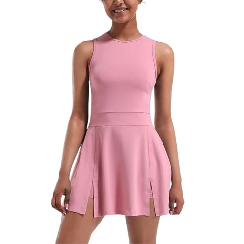 Robe de tennis femme avec short intégré et jupe plissée du S au XXL