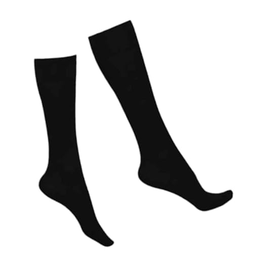 Kit 2 Pares de Meias Pretas Térmicas, Cano Longo 50cm, Peluciadas, Tamanhos 33 a 42
