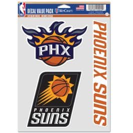 NBA Phoenix Suns Decal Multi Use Fan 3 Pack, Team Colors, One Size
