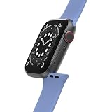 OtterBox Całodzienny pasek do zegarka Apple Watch 44/45/46mm, wytrzymały, miękki w dotyku silikonowy pasek do zegarka Apple Watch, Niebieski/Beżowy