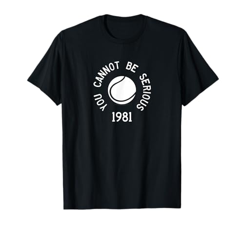 Bild: Du kannst nicht ernst sein John McEnroe Lustiges TennisZitat SW1 T-Shirt f�r 17,99 EUR bei amazon.de