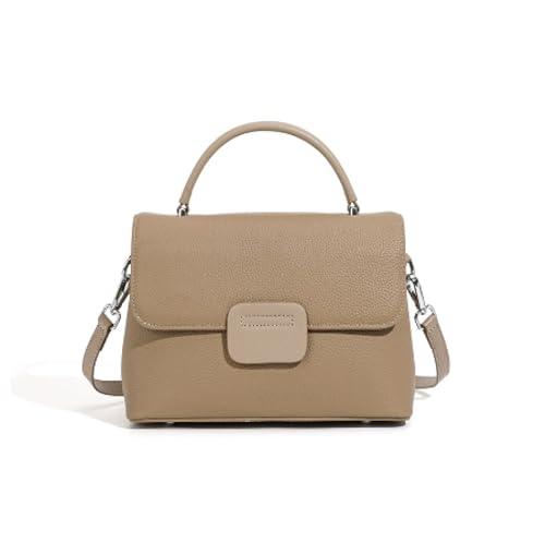 Top layer women's one-shoulder crossbody simple bag girls' shell bag shoulder strap large-capacity soft leather