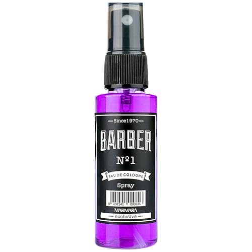 BARBER MARMARA No.1 Mini Eau de Cologne Pump-spray Herren (1x 50ml) Aftershave Men - Duftwasser für Unterwegs - Herrenduft Reisegröße - 70° Alkohol | Duftfläschchen mit Zerstäuber