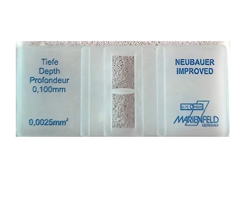Image of Cell Counting Chamber Brightline 06 100 10 Neubauer Improved MarienfeId lab cellware.