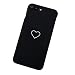 Produktbild jingyuu Acryl Schwarz Liebe Telefonkasten für iPhone 7 Handytasche für iPhone 8 Plus Für Frauen Mann