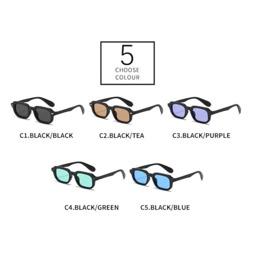 Lunettes de soleil protection UV400 tendance rivets rétro - 7