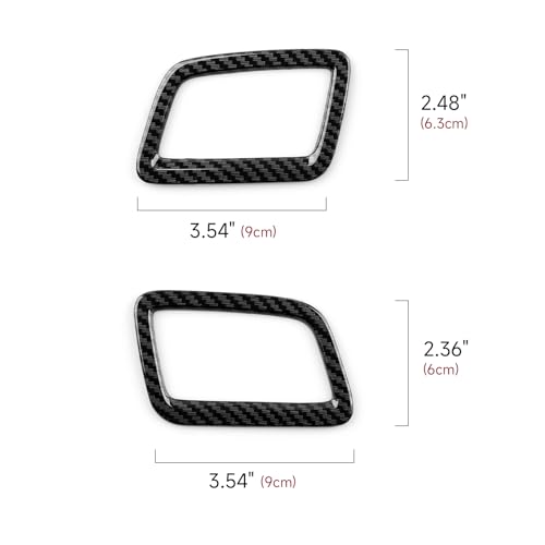 Image of Car Air Vent Outlet Decals for Honda CRV 2017 2018 2019 2020 2021 2022 Accessories CR-V ABS Carbon Fiber Interior Stickers