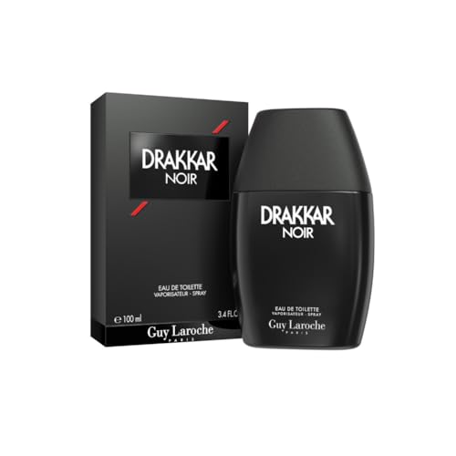Guy Laroche Drakkar Noir Eau de Toilette, Perfume para Hombre, Fragancia Aromática y Amaderada para Hombre, Con Musgo, Pachuli y Bálsamo de Abeto