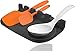 Poggiamestolo in Silicone per Utensili da Cucina, 2 in 1 Poggia Mestoli da Cucina per Cucchiaio in Silicone,poggia-Cucchiaio, spatola, mestolo, forchetta, Antiscivolo, Resistente al Calore (Black)