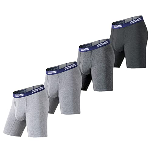 Bamboo Cool Men’s Underwear Soft Breathable Boxer Briefs For Men Bamboo Viscose Underwear (4 Pack) #TOP4