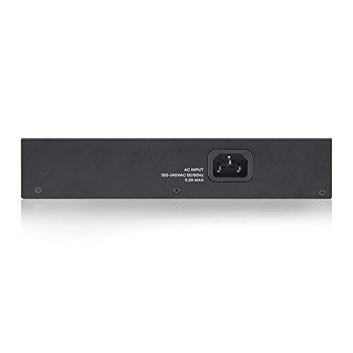 Image of Zyxel 16 Port Network Switch | Unmanaged Gigabit Ethernet Splitter | 16x GbE Ports | Fanless Design | Plug and Play Easy Installation | Wall and Rack Mounting Kits Included | GS1100-16v3