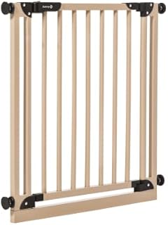 Safety 1st Essential Wooden Gate, Extendable Safety Gate, Pressure Fit Stair Gate, Painted finish, Baby Gate Also Suitable for Dogs, 6 Months - 2 Years