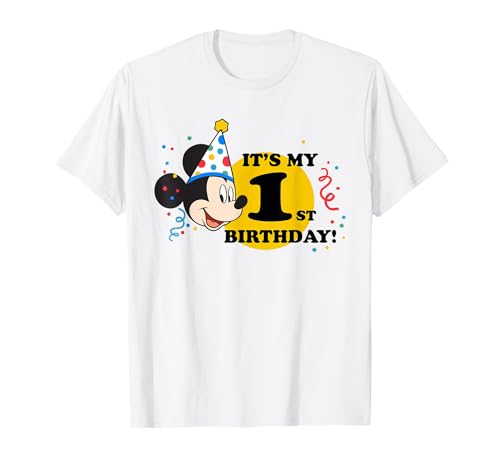 Disney Mickey Mouse 1st Birthday T-Shirt T-Shirt
