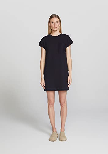 Vestido Básico Curto Em Malha Com Bolso