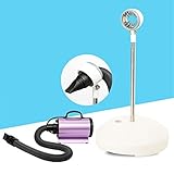 Occupiedpet Hair Dryer Stand, Adjustable Height Floor Stand with Rotatable Head, Aluminum Blow Dryer Holder for Hands-less Use in Home Salon - Image 5