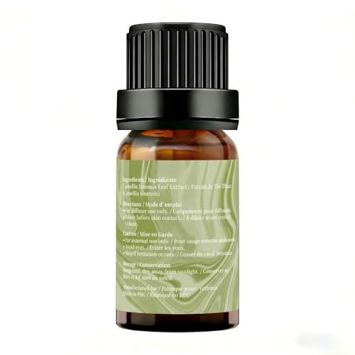yethious White Tea Essential Oil For Diffuser Pure & Natural Aromatherapy Oil White Tea Fragance Oil for Massage, Skin Care, Humidifier 10ml