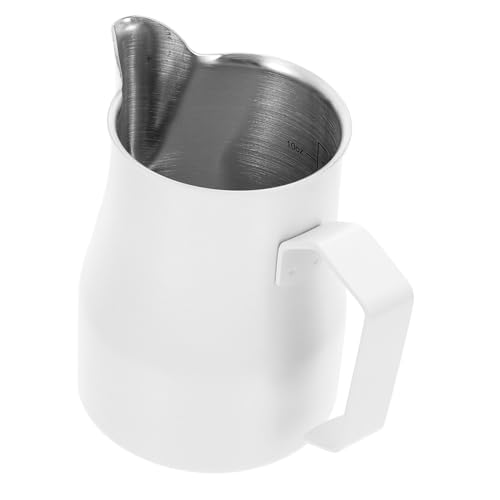UTHCLO Jarra para Espumar Leche Inoxidable con Diseño de Vertedor y Interior Taza para Café Latte y de Antióxido y Fácil Limpieza para Uso Doméstico y Profesional