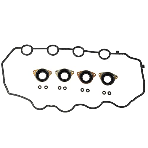 Image of X AUTOHAUX 1 Set Valve Cover Gasket VS50620 for Honda Civic Hybrid for Honda Insight Base Rubber Black