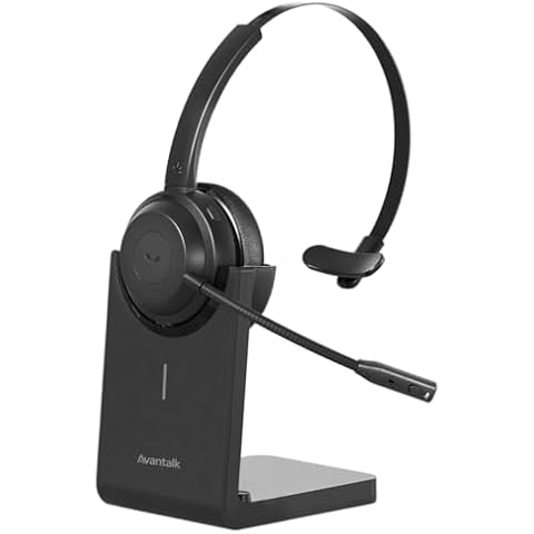 Avantalk Alto Solo Wireless Headset with Microphone Cover