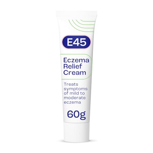 E45 Eczema Relief Cream 60g To Treat Symptoms of Eczema Reduces itching and redness Emollient Cream Steroid free